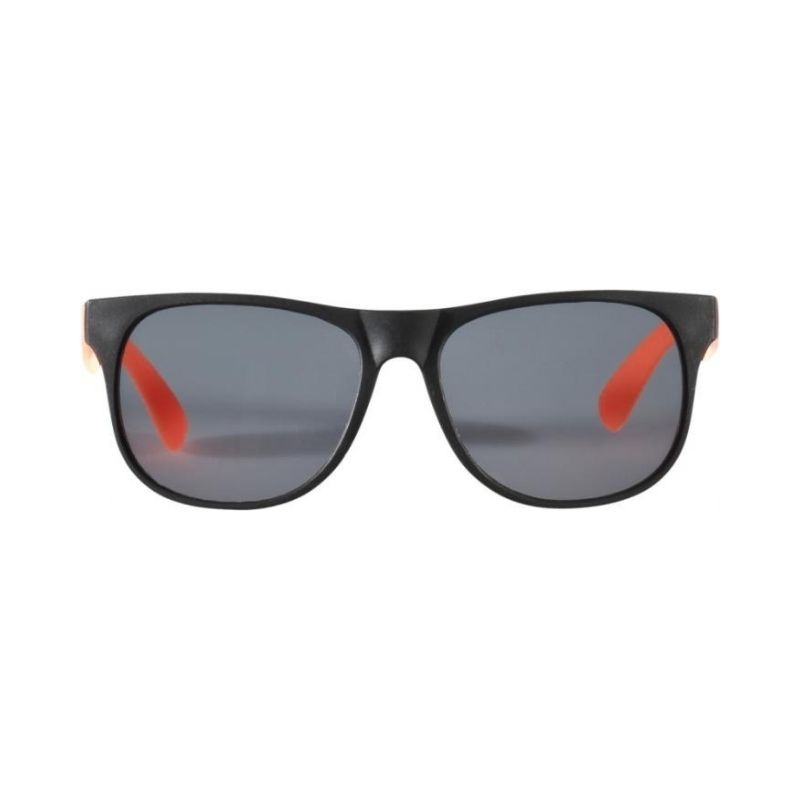 Logo trade promotional giveaways image of: Retro sunglasses, neon orange