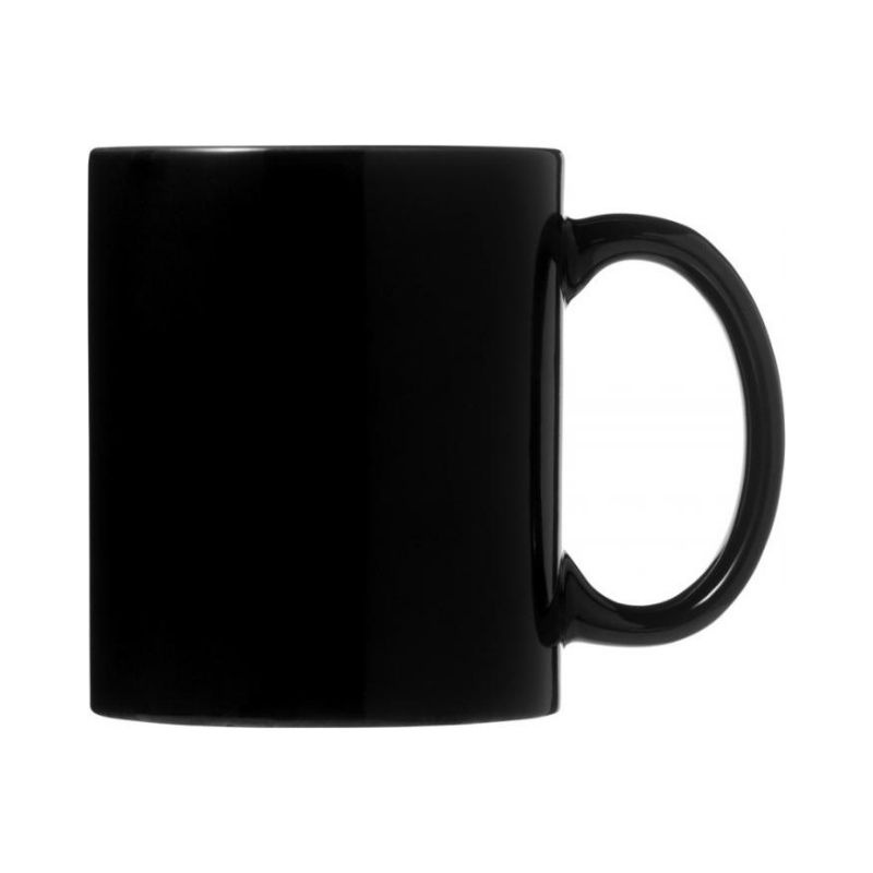 Logo trade promotional items image of: Santos ceramic mug, black