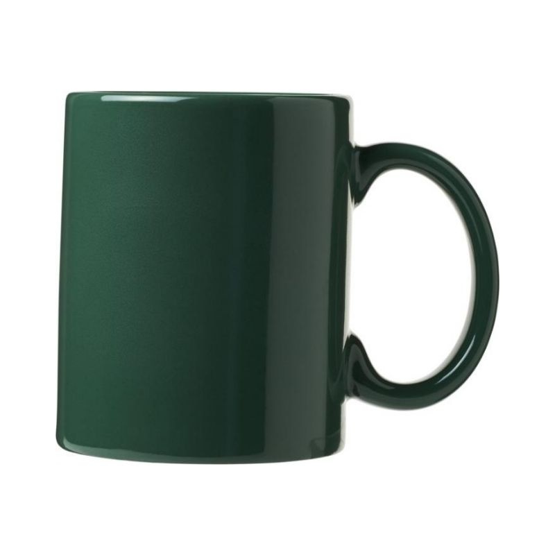 Logotrade promotional product image of: Santos 330 ml ceramic mug, green