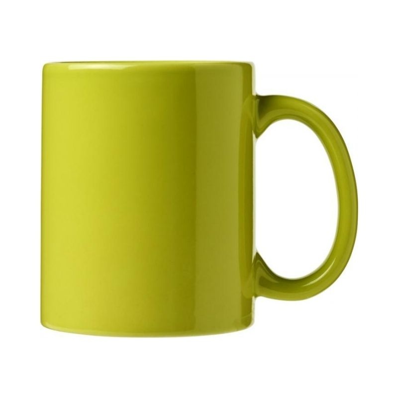 Logotrade promotional items photo of: Santos 330 ml ceramic mug, lime green