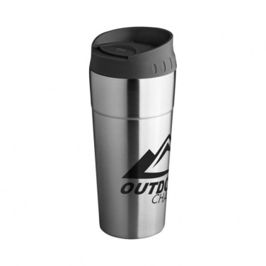 Zissou 500 ml insulated tumbler, silver with logo