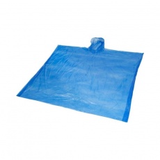 Ziva disposable rain poncho, blue
