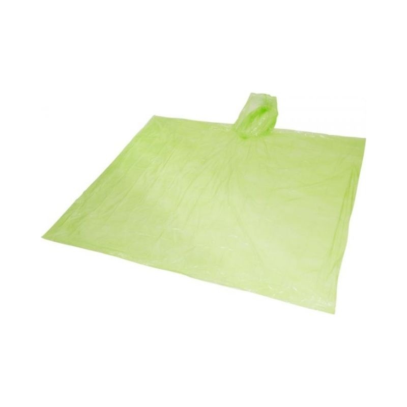 Logotrade business gift image of: Ziva disposable rain poncho, lime green