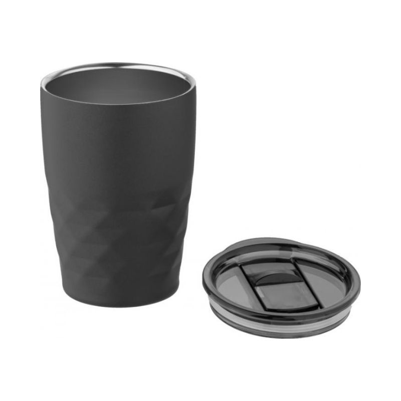 Logo trade corporate gifts picture of: Geo insulated tumbler, black