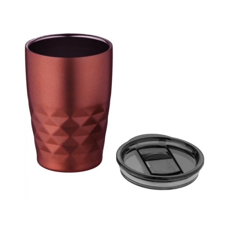 Logo trade promotional gift photo of: Geo insulated tumbler, red