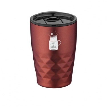Logotrade promotional giveaway image of: Geo insulated tumbler, red