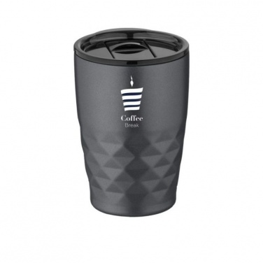 Logo trade business gifts image of: Geo insulated tumbler, grey