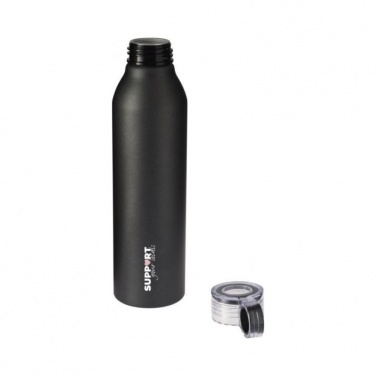 Logotrade advertising product picture of: Grom aluminum sports bottle, black