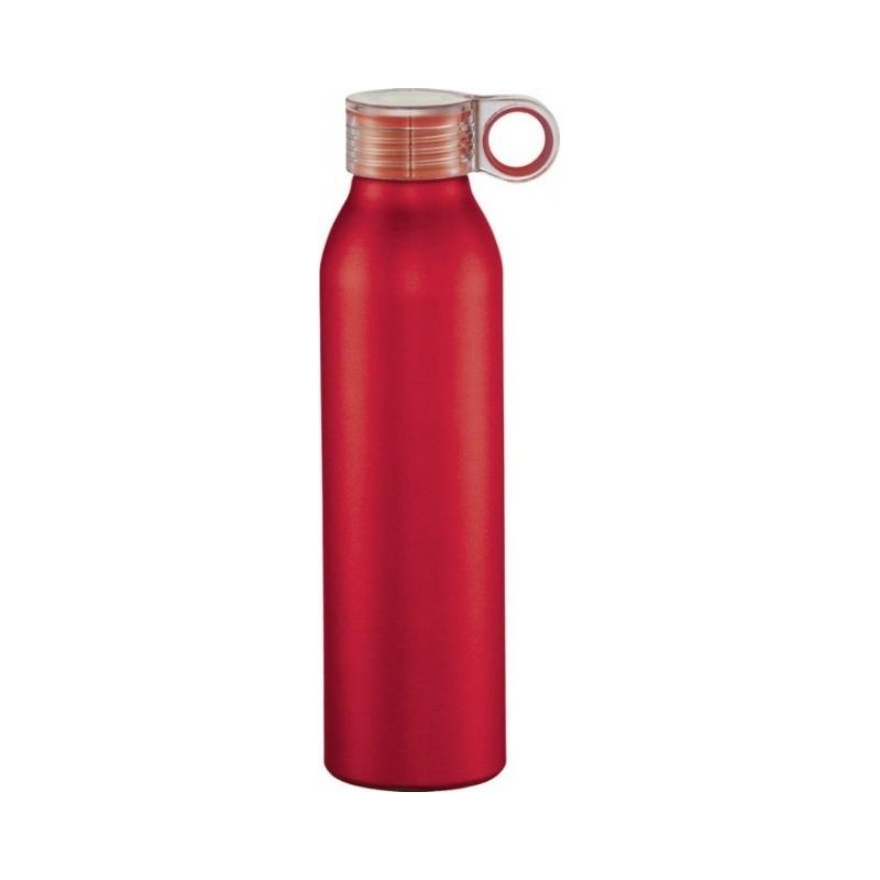 Logotrade corporate gift picture of: Sports bottle Grom aluminum, red
