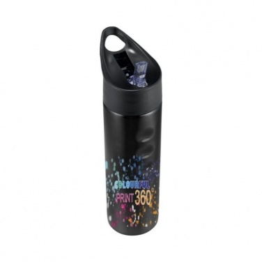 Logotrade promotional product image of: Trixie stainless sports bottle, black