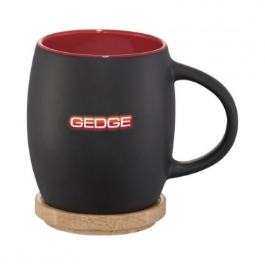 Logo trade promotional merchandise image of: Hearth ceramic mug, red