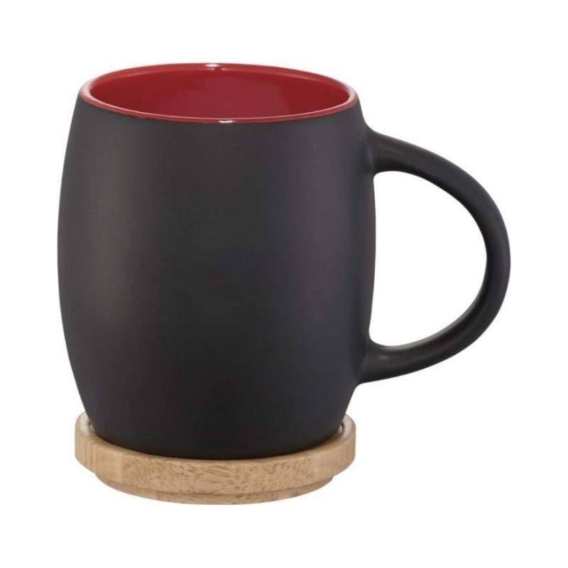Logo trade promotional products image of: Hearth ceramic mug, red