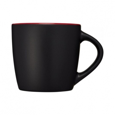 Logo trade promotional giveaways picture of: Riviera ceramic mug, black/red