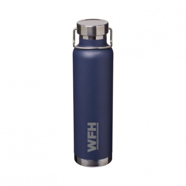 Logo trade business gift photo of: Thor Copper Vacuum Insulated Bottle, navy