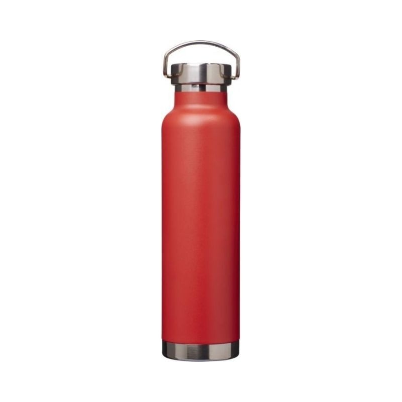 Logo trade promotional merchandise photo of: Thor Copper Vacuum Insulated Bottle, red