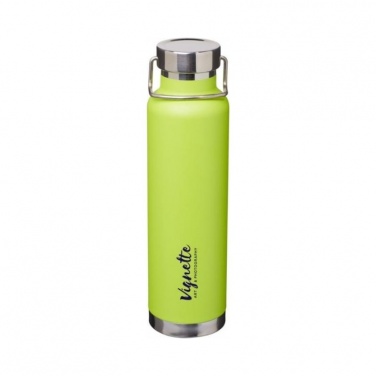 Logotrade promotional merchandise image of: Thor copper vacuum insulated bottle, lime green