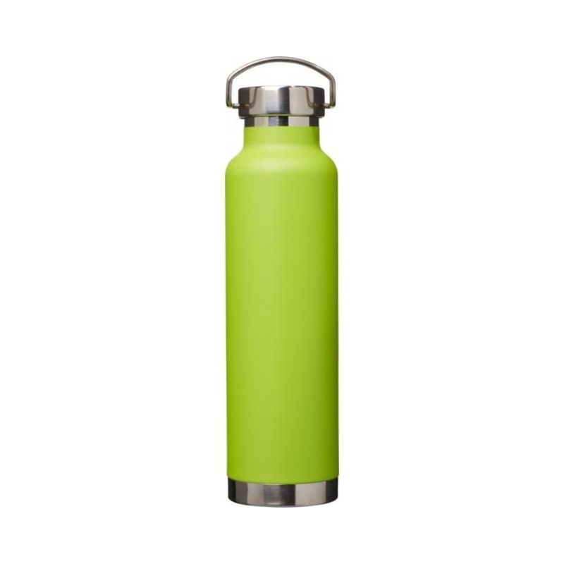 Logo trade promotional item photo of: Thor copper vacuum insulated bottle, lime green