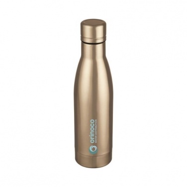 Logo trade corporate gifts image of: Vasa copper vacuum insulated bottle, rose gold