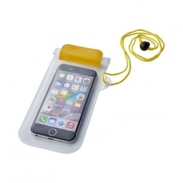 Logo trade promotional giveaways image of: Mambo waterproof storage pouch, yellow