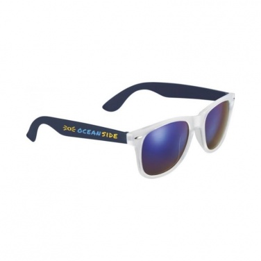 Logo trade advertising product photo of: Sun Ray Mirror sunglasses, navy
