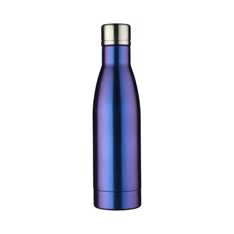 Logo trade promotional giveaway photo of: Vasa Aurora copper vacuum insulated bottle, blue