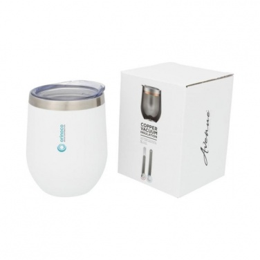 Logotrade corporate gift picture of: Corzo Copper Vacuum Insulated Cup, white