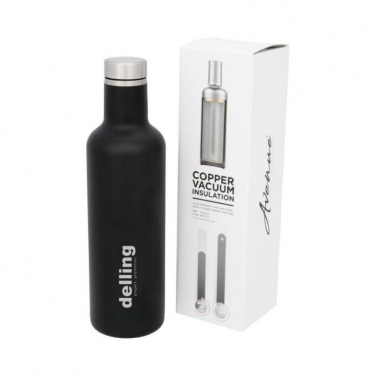 Logo trade advertising products image of: Pinto Copper Vacuum Insulated Bottle, black