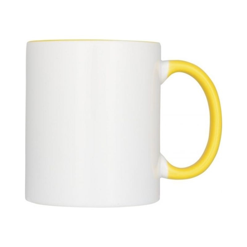 Logotrade promotional gifts photo of: Sublimation colour pop mug Pix, yellow
