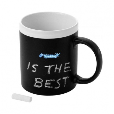 Logotrade promotional product image of: Chalk write mug, white