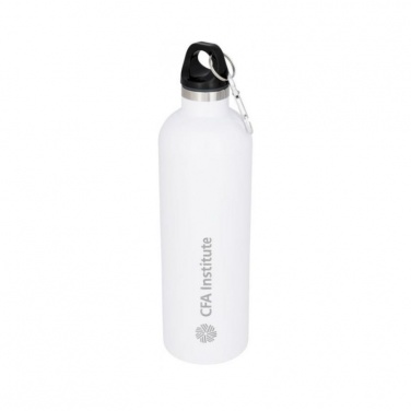 Logo trade advertising product photo of: Atlantic vacuum insulated bottle, white