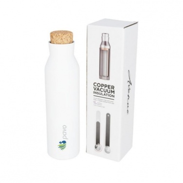 Logotrade promotional merchandise photo of: Norse copper vacuum insulated bottle with cork, white