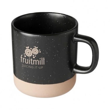 Logo trade promotional items image of: Pascal 360 ml ceramic mug, black
