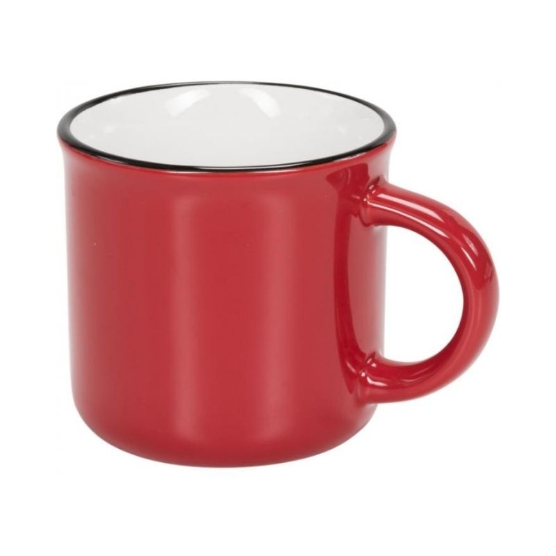 Logotrade promotional product image of: Ceramic campfire mug, red