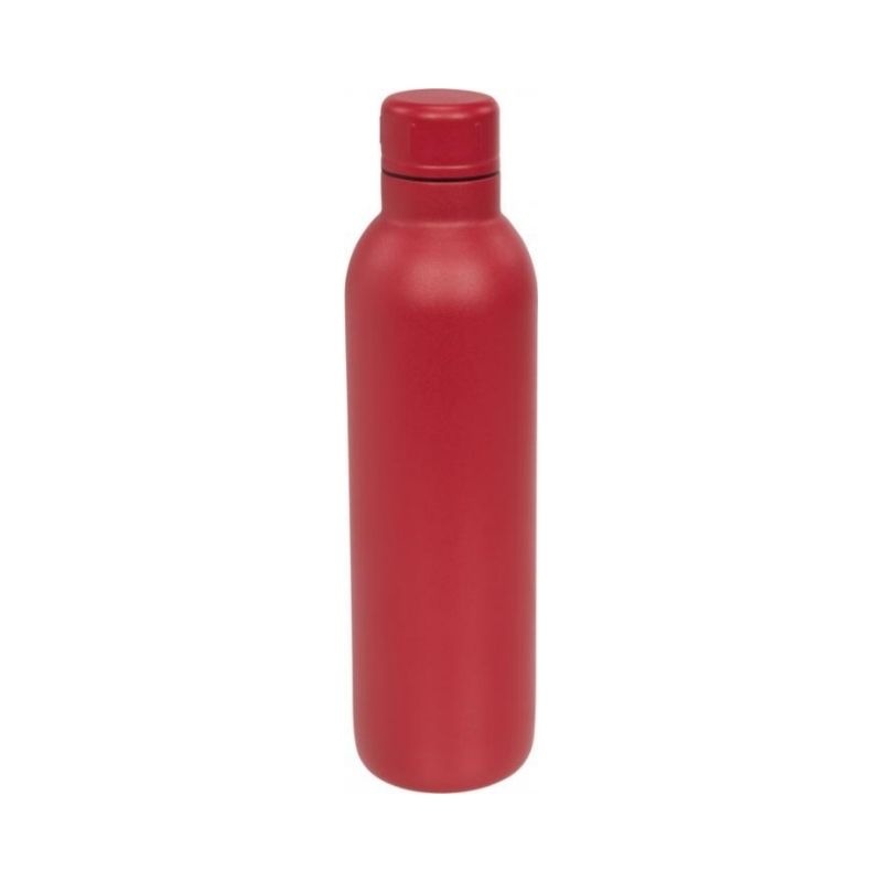 Logotrade promotional gift image of: Thor copper vacuum insulated sport bottle, red