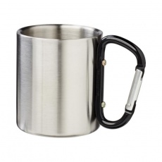 Alps 200 ml vacuum insulated mug with carabiner, black