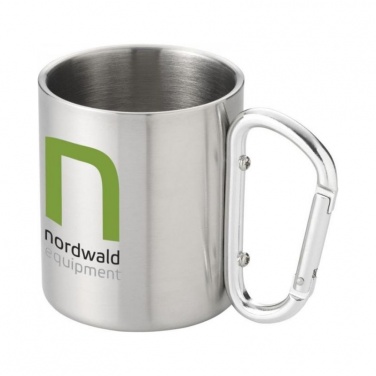 Logotrade advertising product image of: Alps isolating carabiner mug, silver