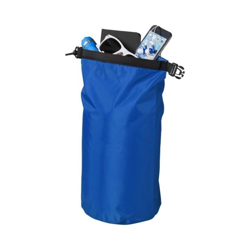 Logo trade promotional products image of: Camper 10 L waterproof bag, royal blue