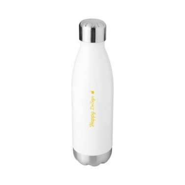 Logotrade business gift image of: Arsenal 510 ml vacuum insulated bottle, white