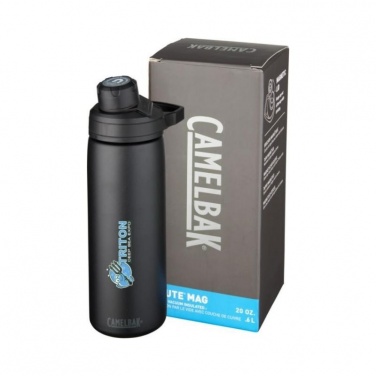 Logotrade corporate gift image of: Chute Mag 600 ml copper vacuum insulated bottle, black
