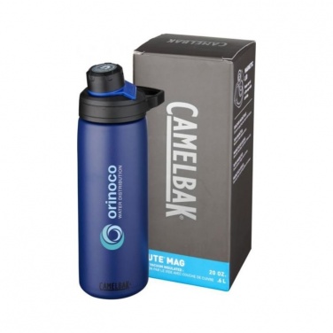 Logo trade corporate gift photo of: Chute Mag 600 ml copper vacuum insulated bottle, navy