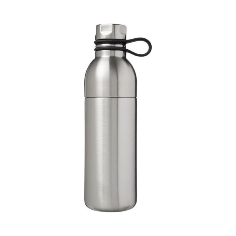 Logo trade corporate gift photo of: Koln 590 ml copper vacuum insulated sport bottle, silver