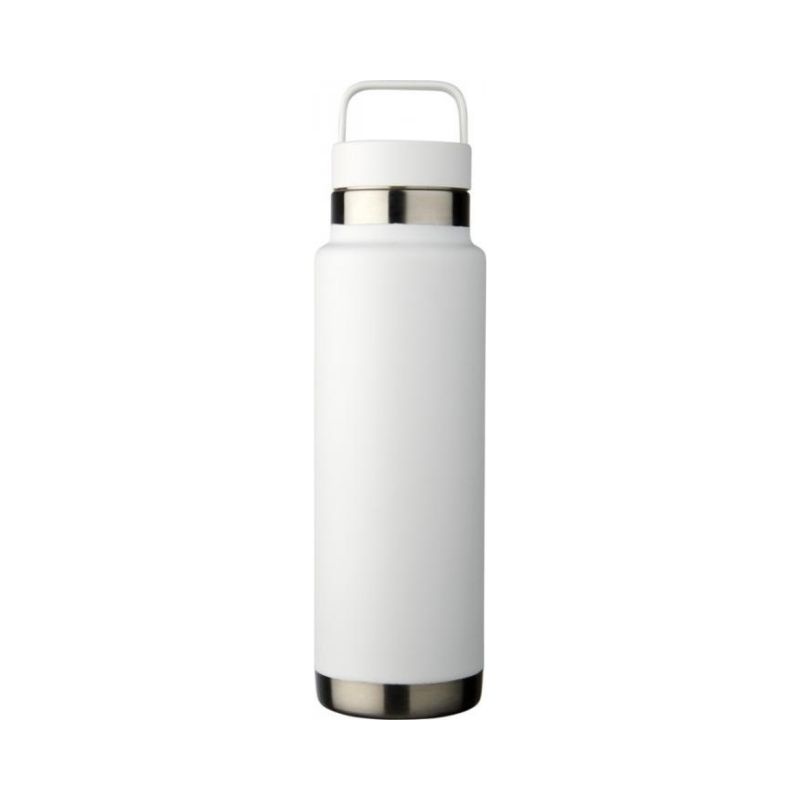 Logotrade promotional item image of: Colton 600 ml copper vacuum insulated sport bottle, white