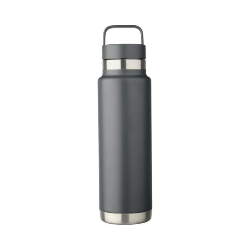 Logotrade promotional gift image of: Colton 600 ml copper vacuum insulated sport bottle, grey