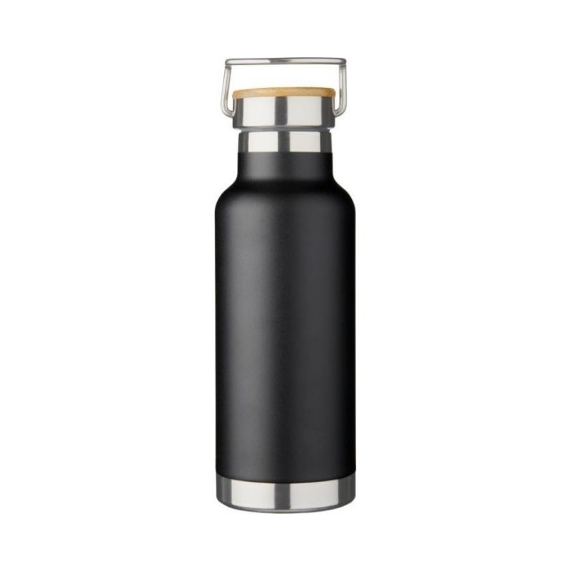 Logotrade promotional product picture of: Thor 480 ml copper vacuum insulated sport bottle, black