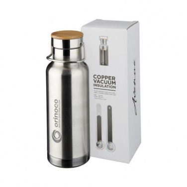 Logotrade promotional items photo of: Thor 480 ml copper vacuum insulated sport bottle, silver