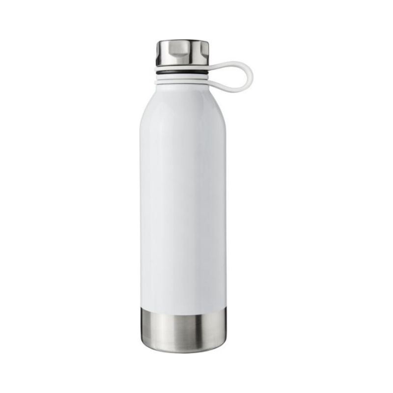 Logo trade promotional items picture of: Perth 740 ml stainless steel sport bottle, white