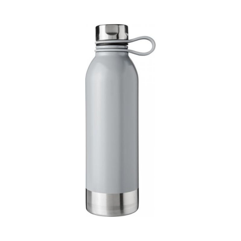 Logo trade advertising product photo of: Perth 740 ml stainless steel sport bottle, grey