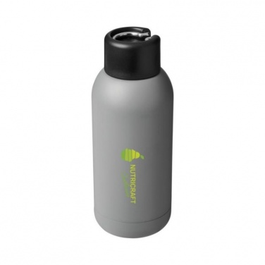 Logo trade corporate gift photo of: Brea 375 ml vacuum insulated sport bottle, grey