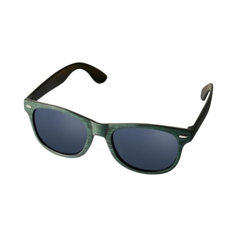 Logo trade promotional merchandise image of: Sun Ray sunglasses with heathered finish, green