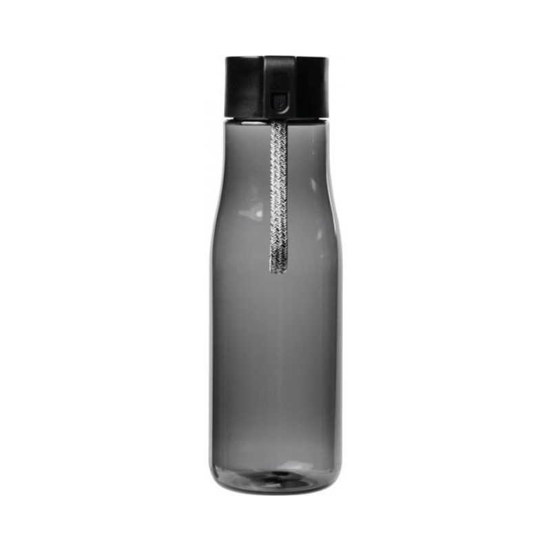 Logo trade promotional items picture of: Ara 640 ml Tritan™ sport bottle with charging cable, smoked